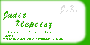 judit klepeisz business card